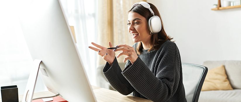 Student Taking Online Course