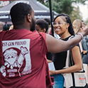 thumbnail image of students at the first-gen tailgate on green on November 8, 2024