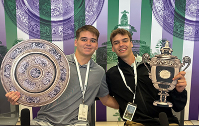 Aidan Story (left) and Connor Salvesen