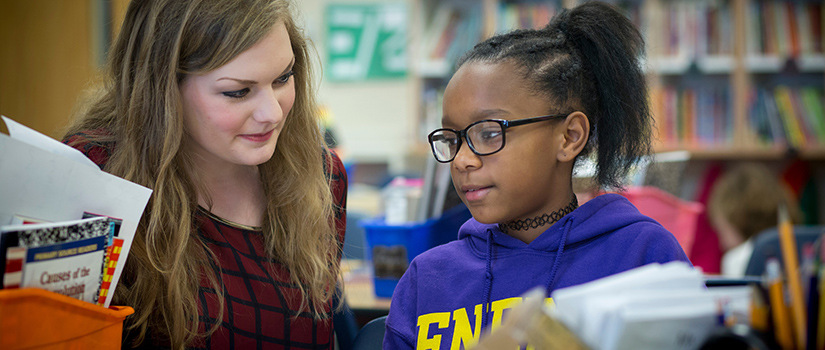 A white teacher candidate and an African American student