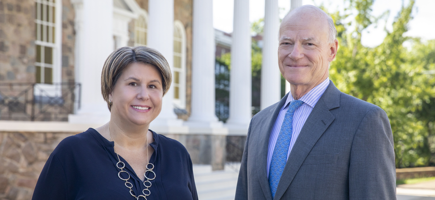 Michelle Dhunjishah and William Hubbard at Children's Law Center